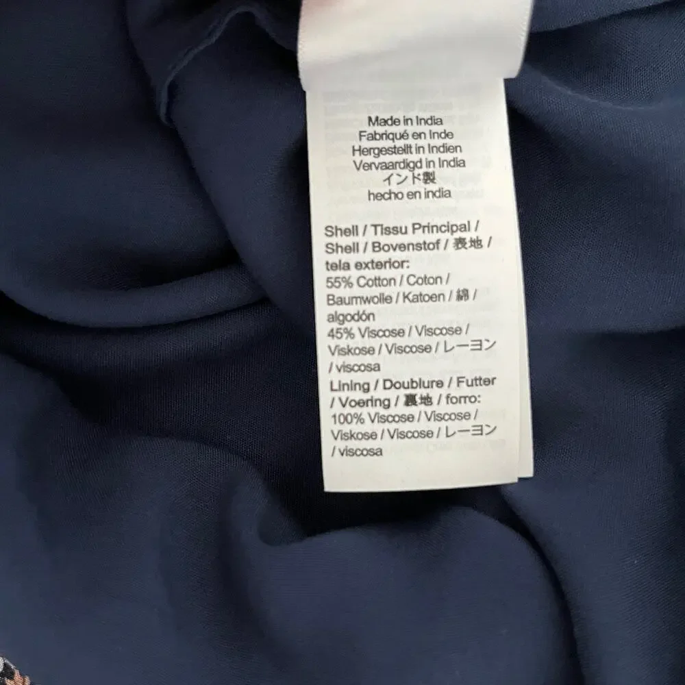 J.Crew Sunny Meadow Floral Mini Dress Puff Sleeve Belted NWT Medium - Picture 8 of 9